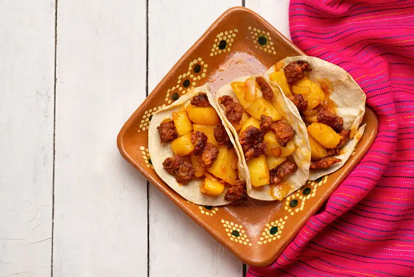 papas con chorizo receta