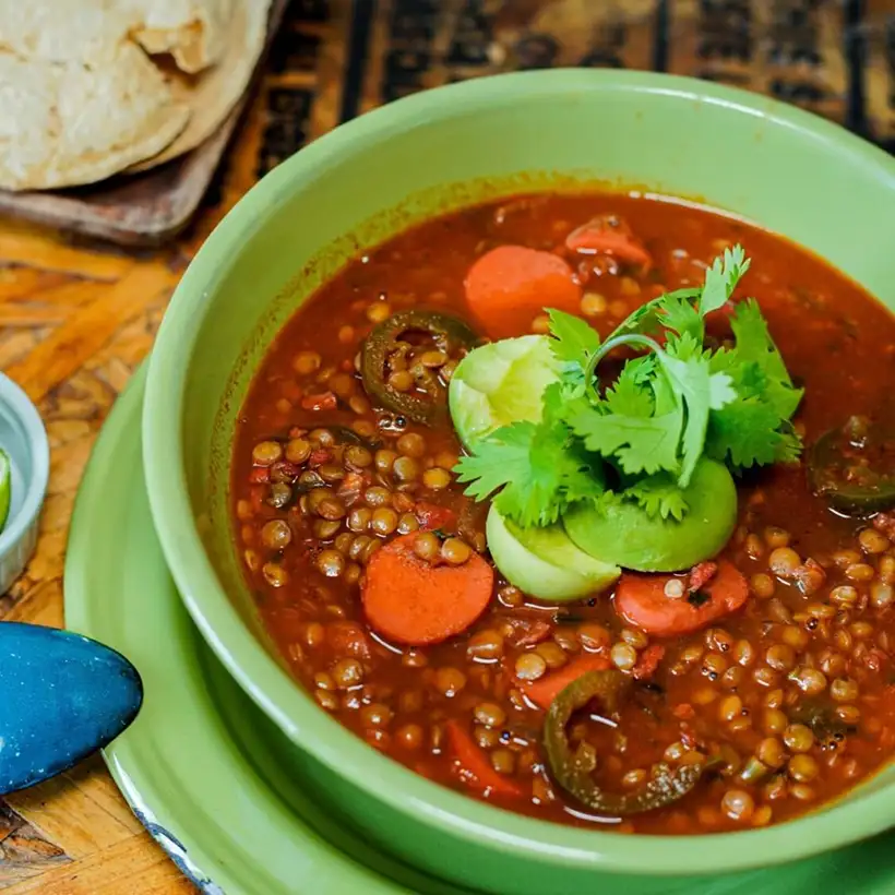 lentejas rancheras estilo Jalisco receta ingredientes modo de preparación